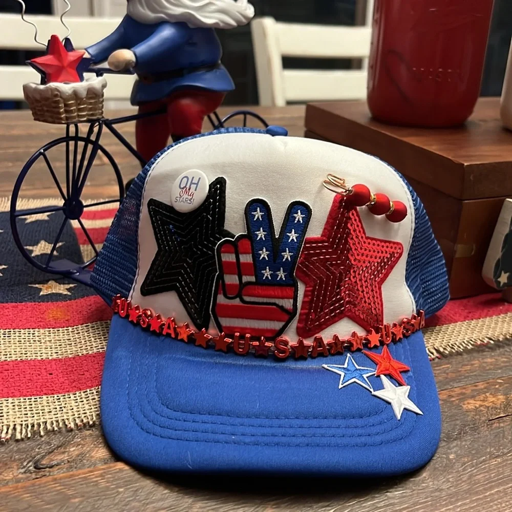 Custom designed hats you pick theme/colors christmas Halloween sports Disney